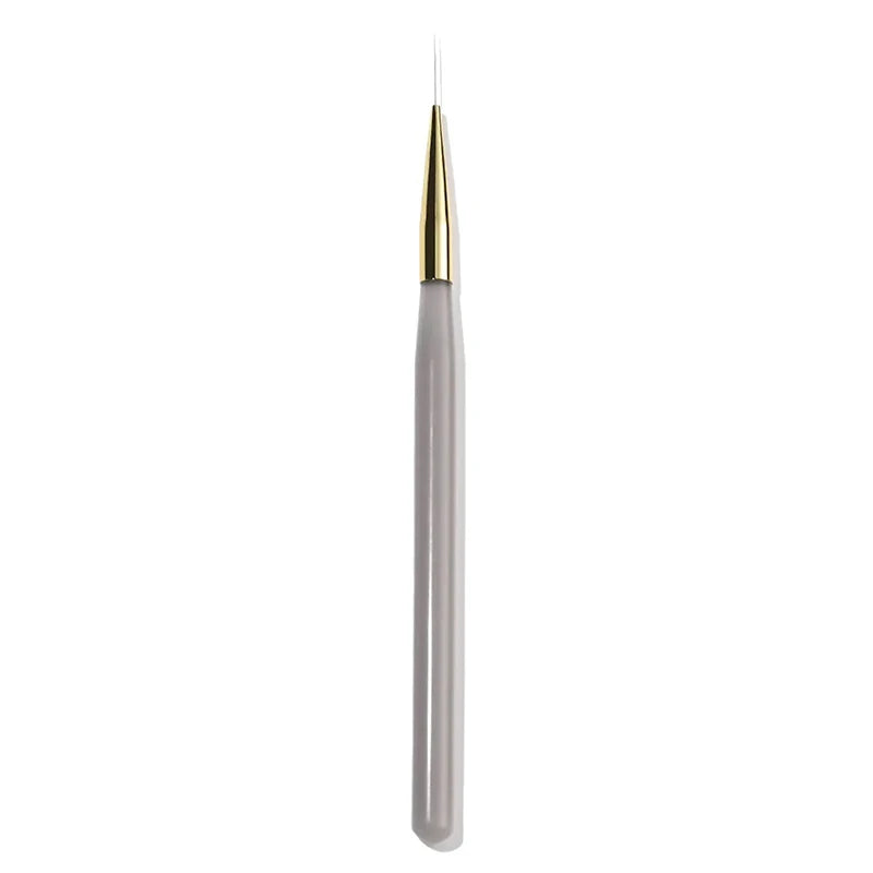 5Pcs Slim Nail Art Brushes – Acrylic Flower Painting & Line Drawing Kit