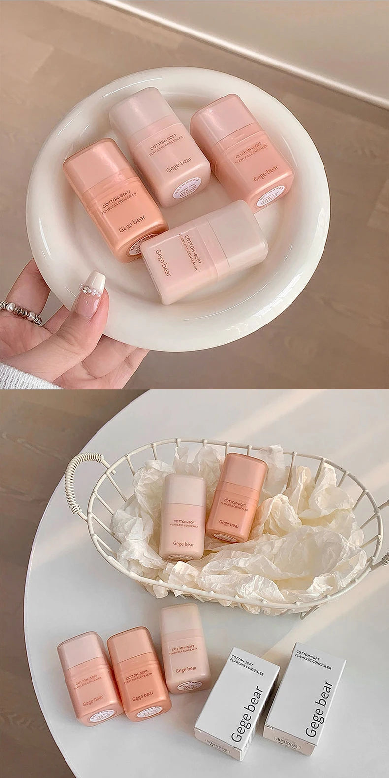 Full Coverage Hydrating Concealer,Lightweight Long Wear Concealer for Dark Circles Acne Scars&Blemishes,Long Lasting Face Makeup
