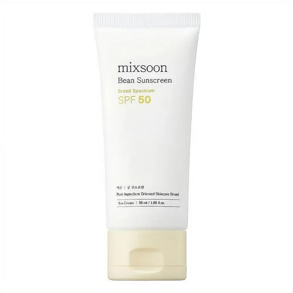Mixsoon Set Bean Cream SPF50 Sunscreen Centella Cleanser, Soy Extract Hydrating Soothing Nourishing Skin Care
