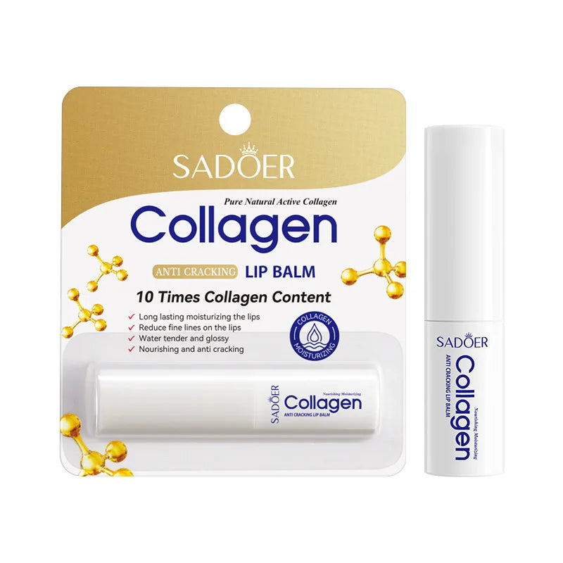 Collagen Lip Balm - Moisturizing Anti Fall And Winter-Nourishing Hydration Cracking, Brightening & Repairing Lip Care ﻿