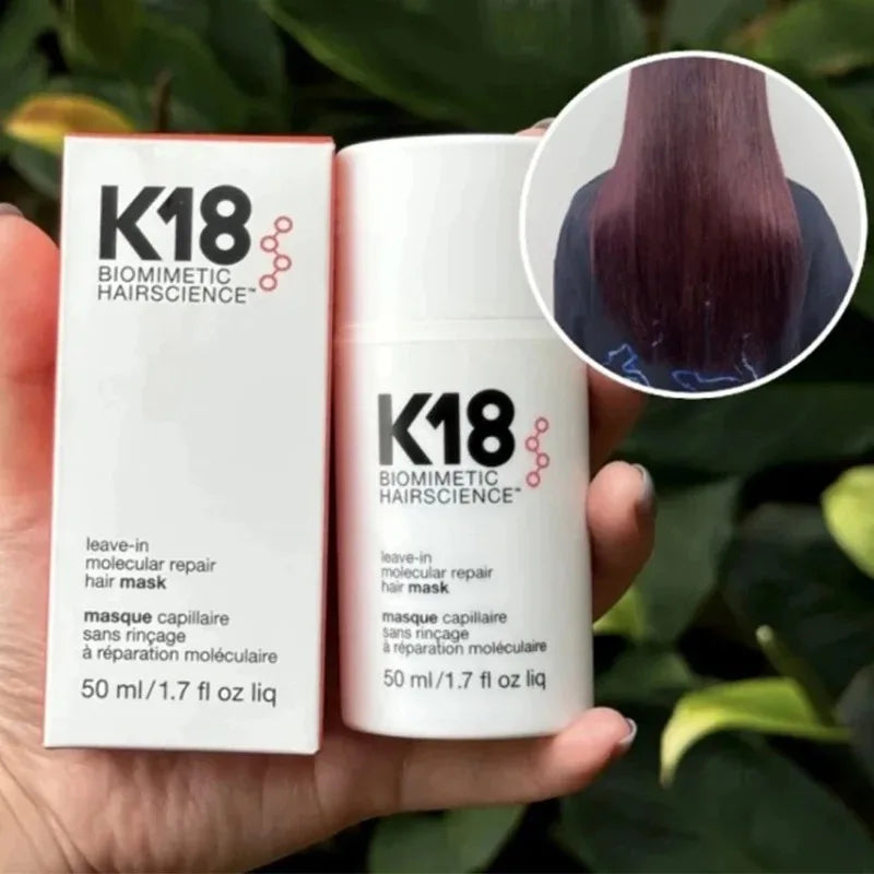 K18 Leave‑In Molecular Keratin Repair Hair Mask 50ml – Deep Treatment for Soft, Restored & Damage‑Free Hair
