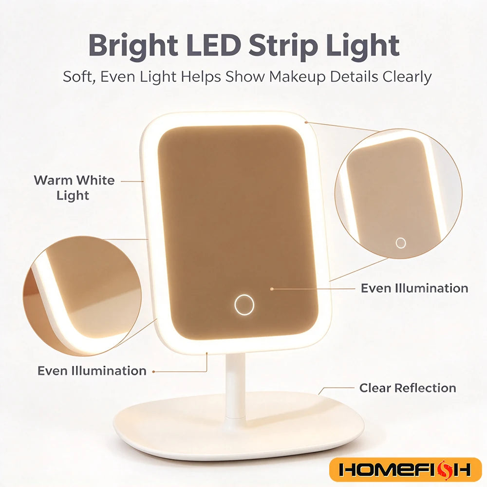 Vanity Mirror 3 Color Light LED Makeup Mirror
