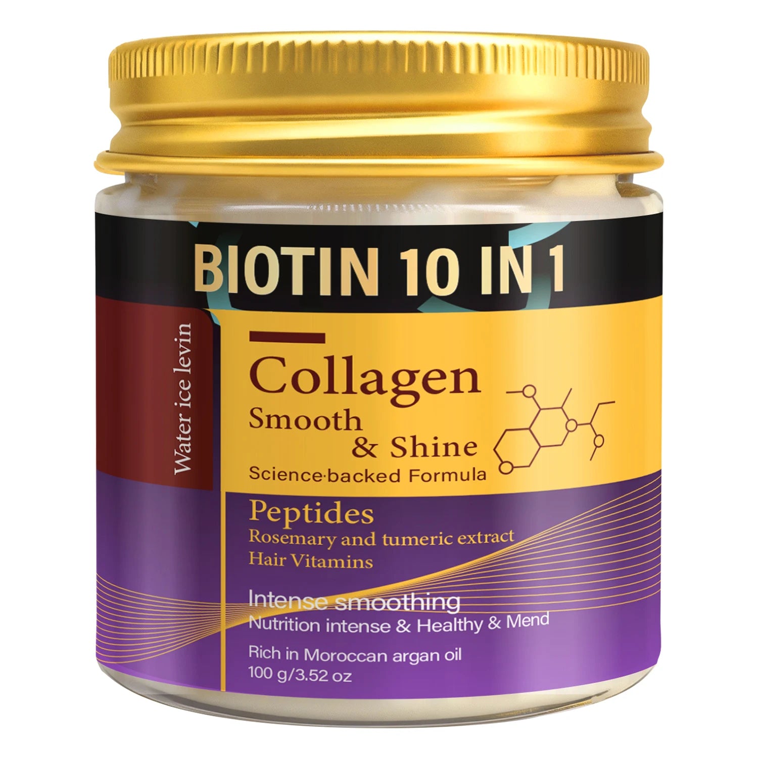 Collagen & Keratin Hair Mask - Biotin 10-in-1 Formula for Smooth, Shiny & Repaired Hair