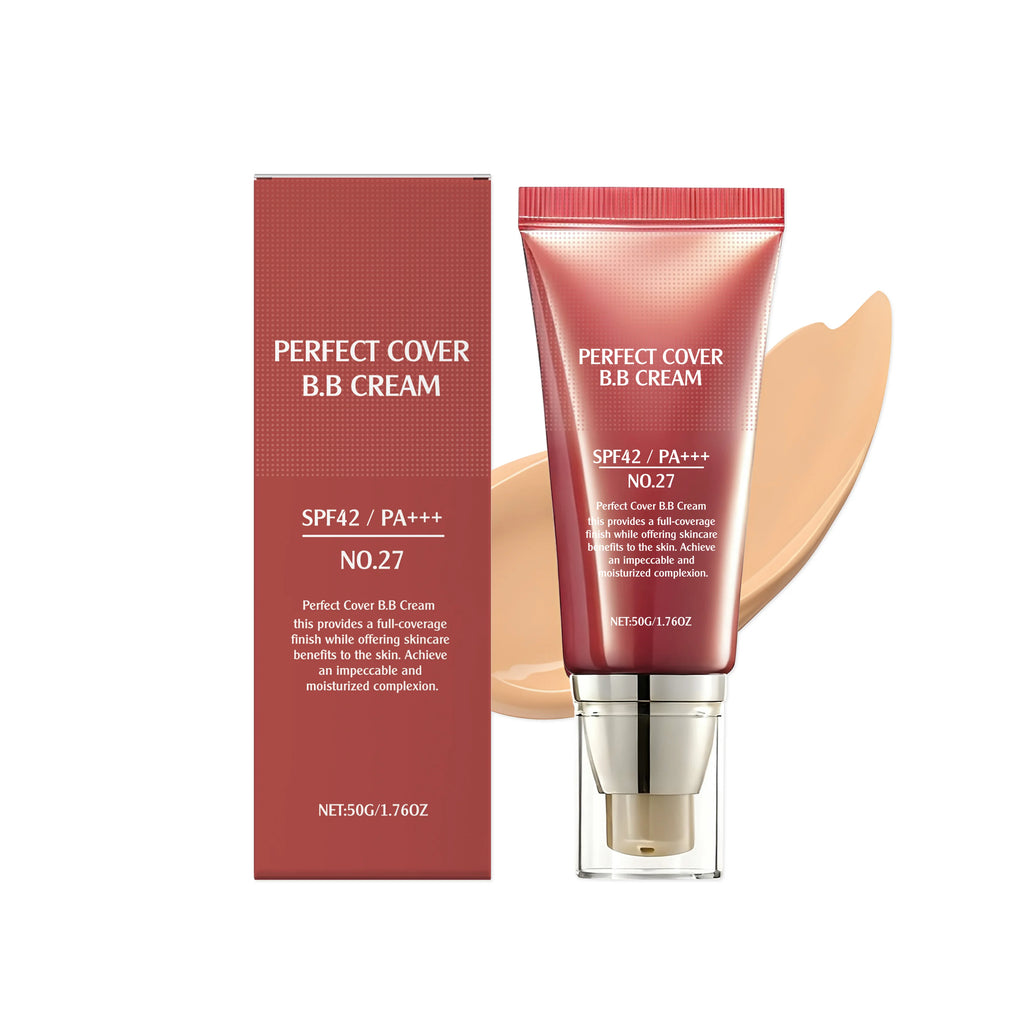 SPF42 PA+++ BB Cream – Full‑Coverage Liquid Foundation for Smooth, Even, Radiant Skin