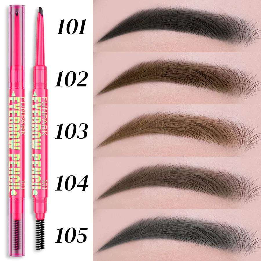 Professional Waterproof Eyebrow Pencil – Long‑Wear Tattoo Brow Pen with Brush, 5 Color Options