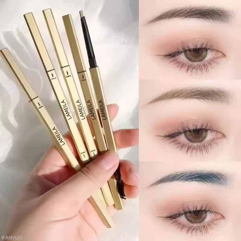 Double‑Head Brow Pencil & Brush – Long‑Wear, Smudge‑Proof Eyebrow Pen for Defined Brows