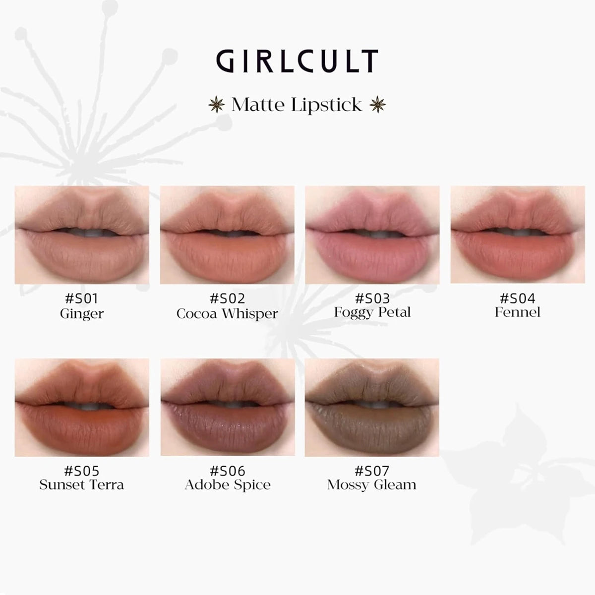 Girlcult Matte Lipstick – Silky Cream Texture, Lightweight Non‑Drying, Soft‑Focus Finish & Long‑Lasting Wear