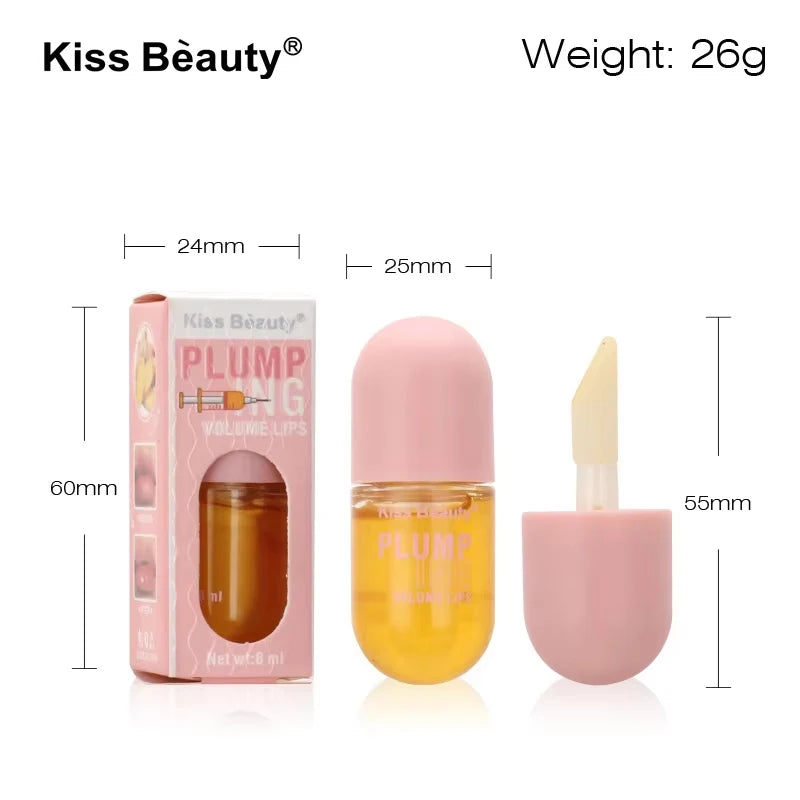Volumising Lip Plumper Serum – Instant Fullness, Elasticity Boost, Long‑Lasting Moisture & Gloss Oil Finish