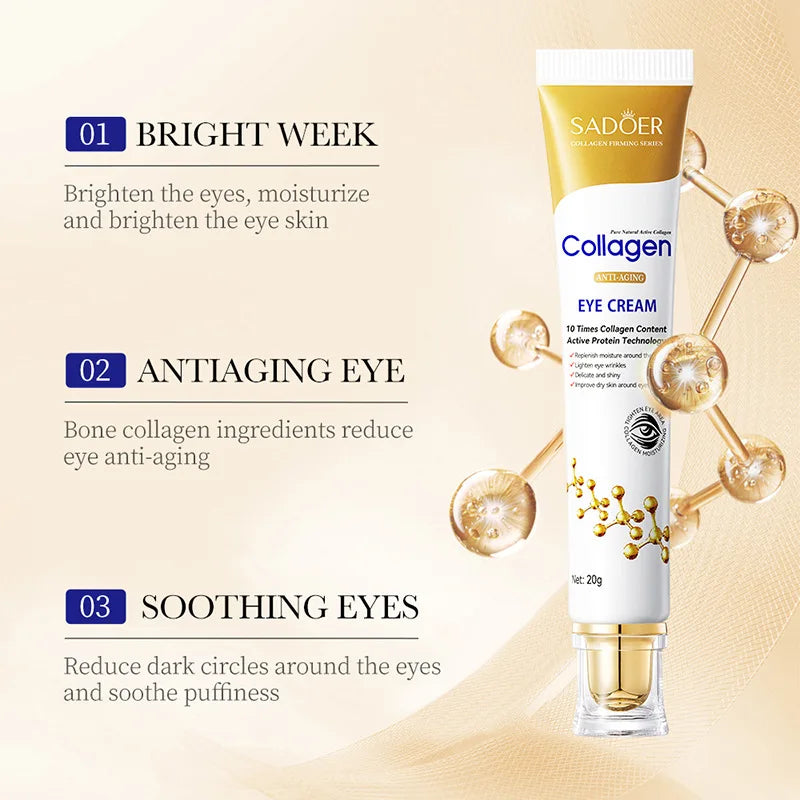 SADOER Collagen Eye Cream skincare Anti Dark Circles