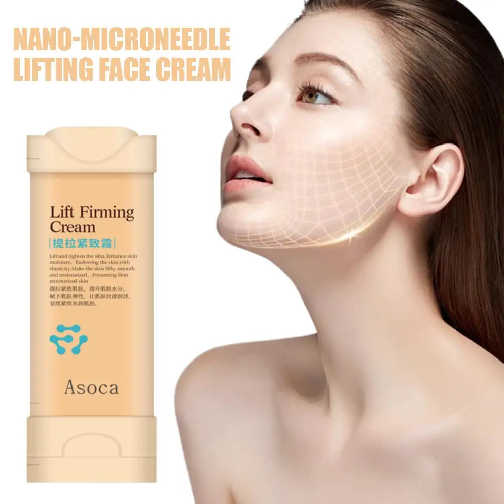 Asoca Nano Microneedle Lifting Cream – Firming, Anti‑Wrinkle, Acne‑Improving, Silky Smooth Moisturizer (50g)