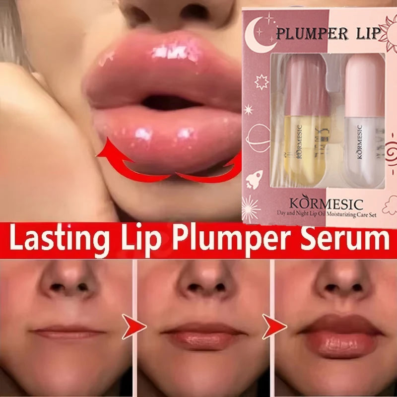 Volumising Lip Plumper Serum – Instant Fullness, Elasticity Boost, Long‑Lasting Moisture & Gloss Oil Finish