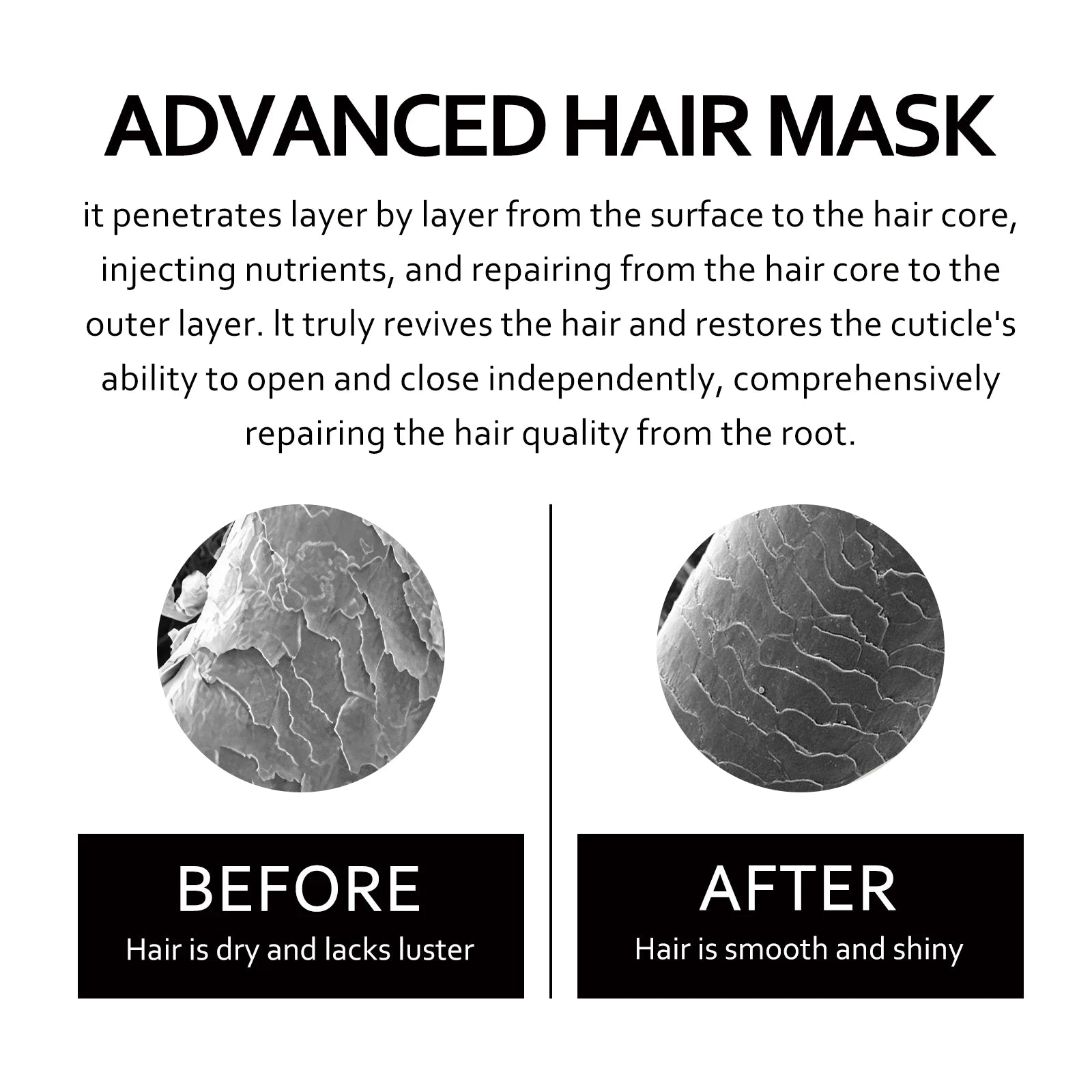 Keratin 8‑Second Hair Mask – Anti‑Frizz & Breakage Repair