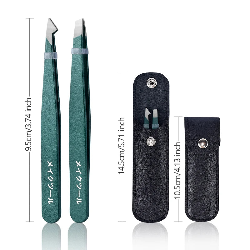 Beauty Tools Eyebrow Tweezer Stainless Steel Hair Removal Clip for Eyelash Extension Tweezer Colorful Professional Make