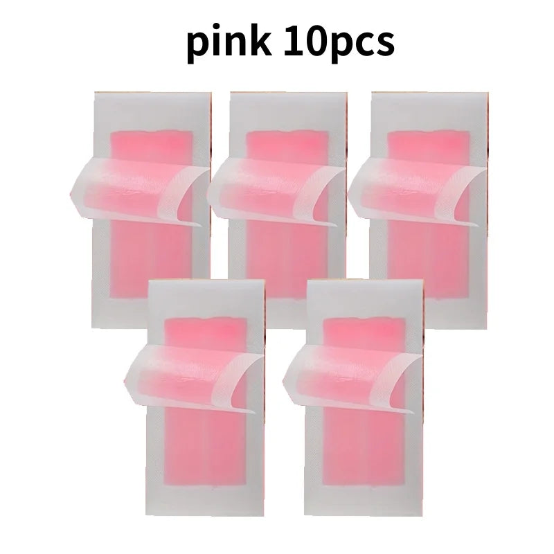 Professional Cold Wax Strips – Double‑Sided Hair Removal Tapes for Legs, Body & Face (6 / 10 / 20 Sticks)