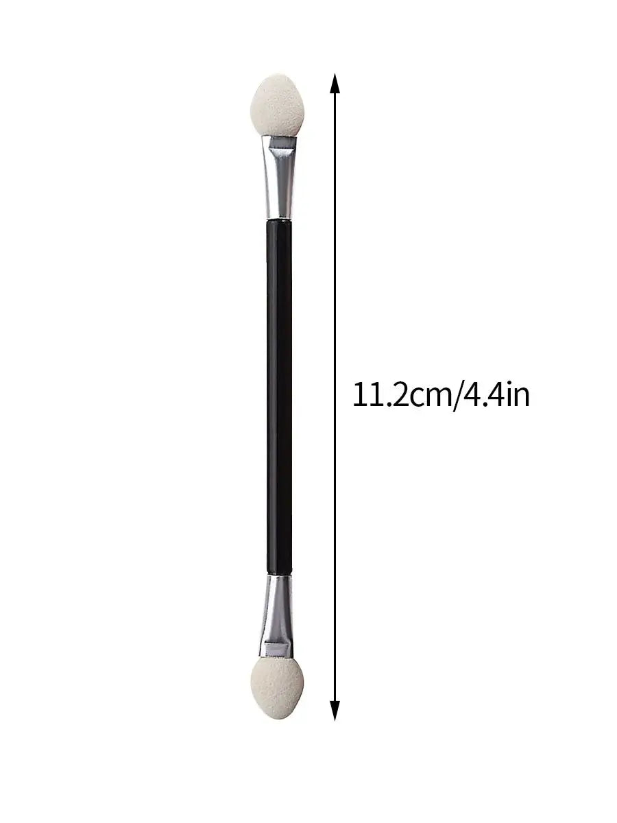 50PCS Double-Ended Eyeshadow Brushes Fashion Useful Long Handle Sponge Stick Applicators Lip Eye Brow Brush Beauty Makeup Tool