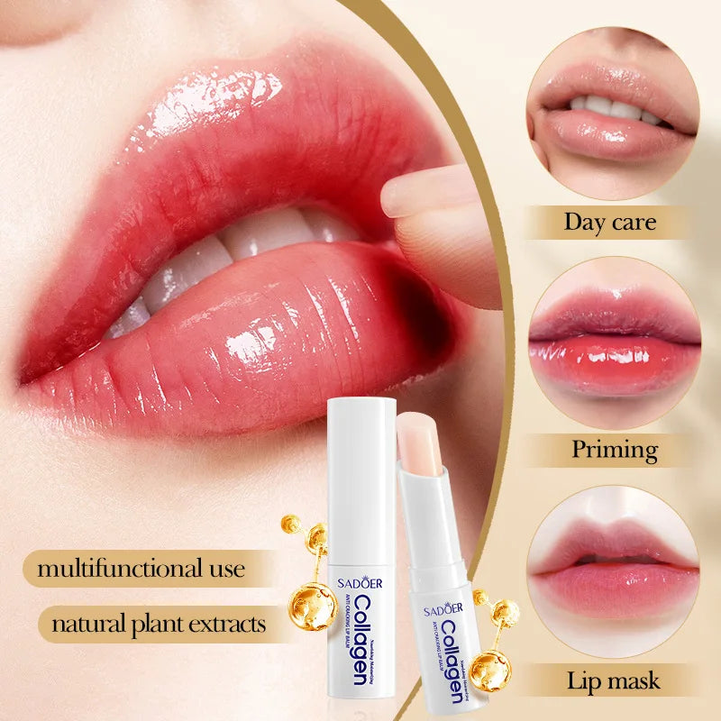 Collagen Lip Balm - Moisturizing Anti Fall And Winter-Nourishing Hydration Cracking, Brightening & Repairing Lip Care ﻿