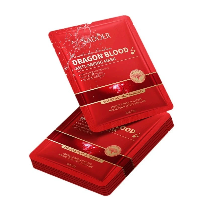 SADOER Dragon Blood Facial Masks for Face Moisturizing Anti-aging Hydrating Face Mask Facial Skin Care Products