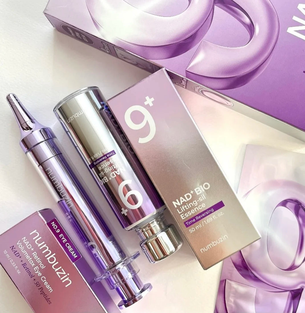 Numbuzin No.9+ Anti‑Aging Set – Time‑Reversing Essence, Retinol Eye Cream & PDRN Toner Routine