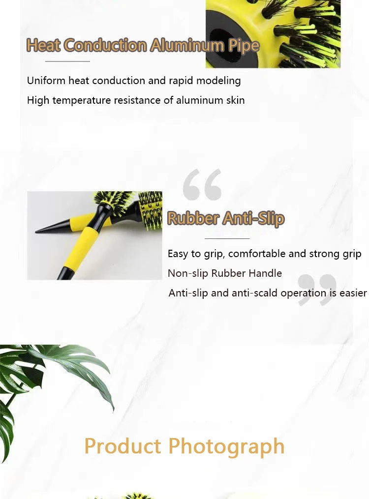 Salon Styling Round Comb Woman Hair Curlerl Professional Hairdresser Curling Combs Barbershop Hairdressing Tools Accessories