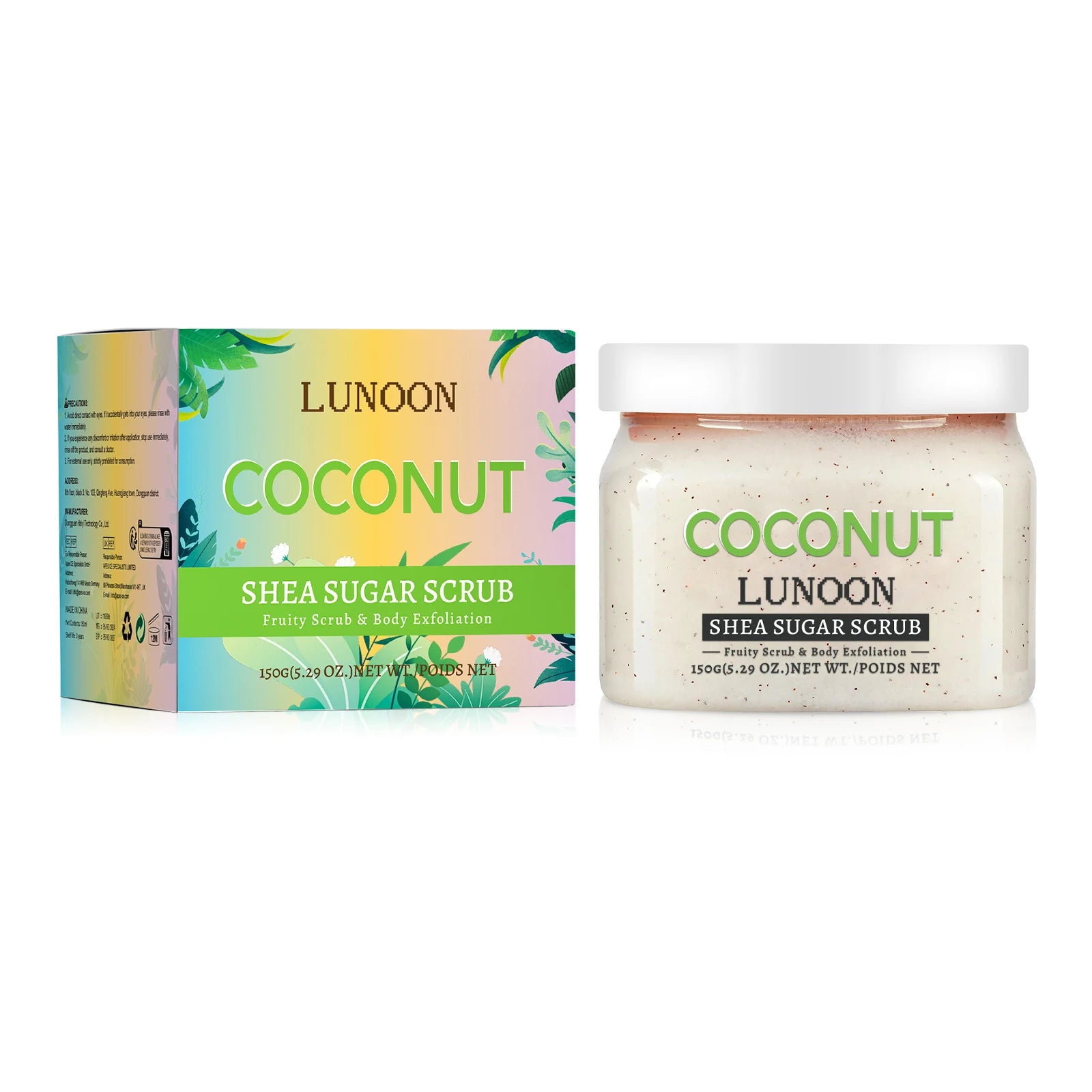 Natural Watermelon & Shea Butter Sugar Scrub 150g - Hydrating Body Polish for Smooth, Glowing Skin on Elbows, Knees & Legs.