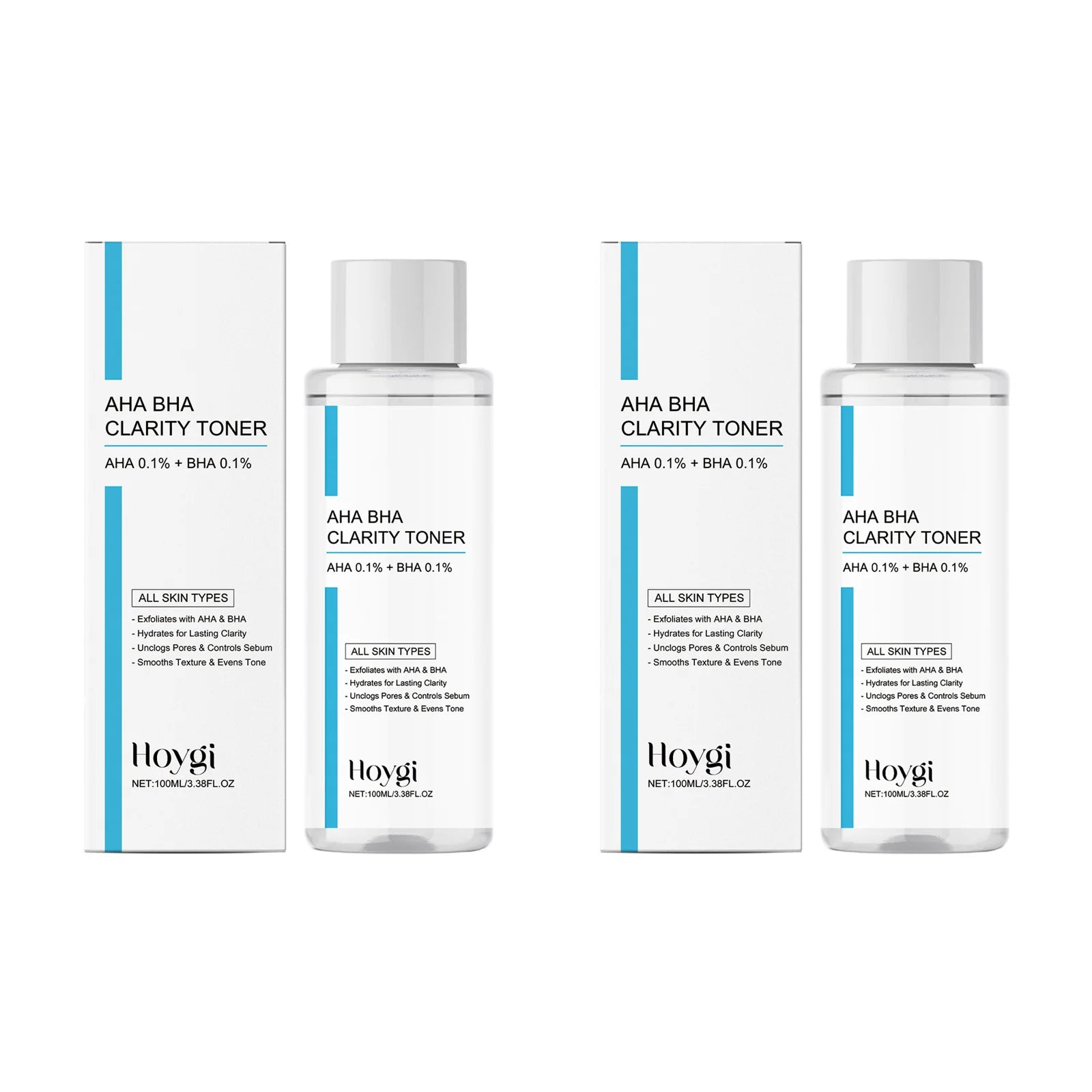AHA BHA Gentle Exfoliating Toner — Pore Refining & Hydrating Facial Essence