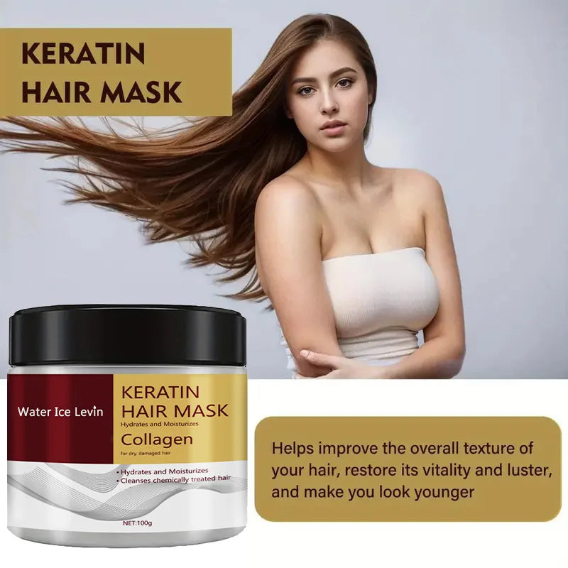 Collagen Keratin Hair Mask – Dual Oil Control, Deep Moisture & Damage Repair Conditioner