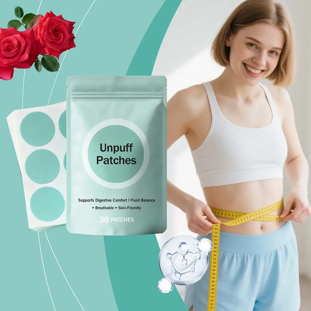 30 UnPuff PATCHES Supports Naturally Plant Ingredients Comfort