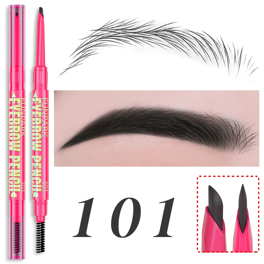 Professional Waterproof Eyebrow Pencil – Long‑Wear Tattoo Brow Pen with Brush, 5 Color Options