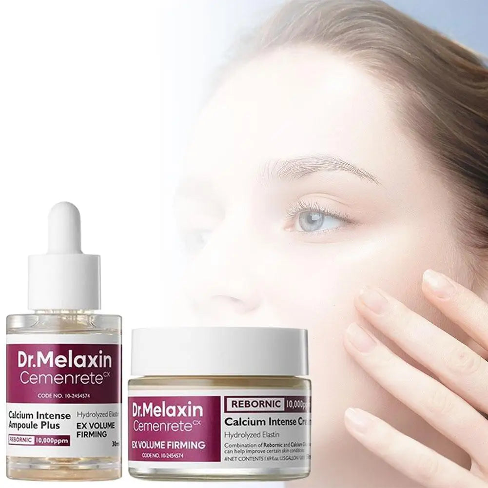 Cemenrete Calcium Intense Ampoule Essence Plus & Cream, Ex Volume Firming, Multi Balm Wrinkle Core Stick, Eye Patch, Skincare