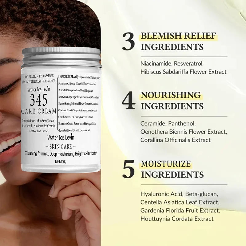 345 Series Skincare Set – Eye Cream, Serum & Face Cream for Lifting, Hydration & Dark Circle Repair