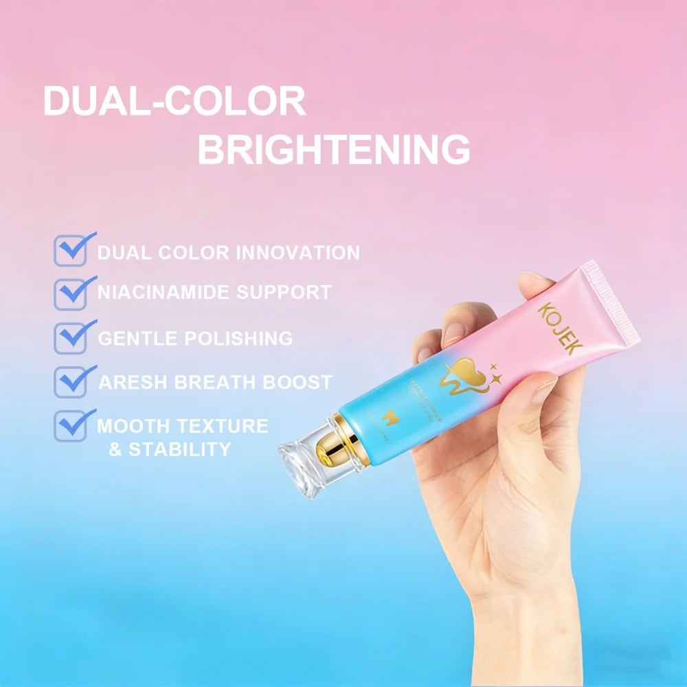 INS Niacinamide Whitening Toothpaste Dental Stains Removing Fresh Breath Oral Cleaning Refreshing Reduces Plaque Toothpaste