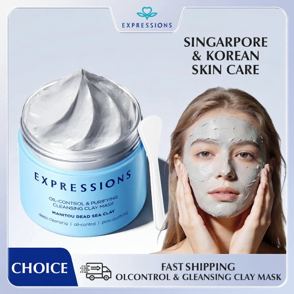 Oil-Balancing Deep Cleansing Mud Mask – Witch Hazel, Centella & Blue Lotus for Smooth-Looking Pores & Sebum Balance