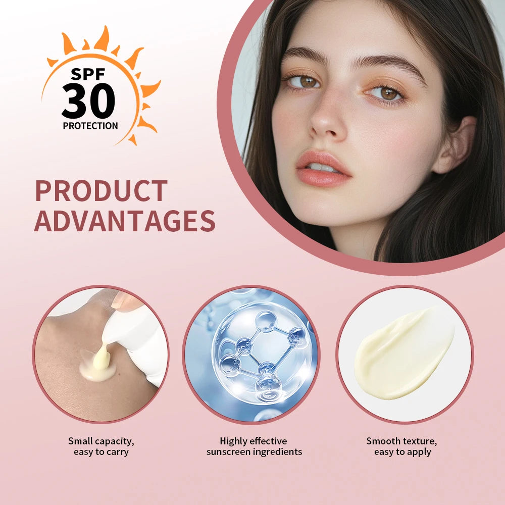 50ml Day Cream SPF 30 Outdoor Sun Protection Easily Absorbed Non-greasy Cream Daily Skin Care Product For All Skin Types