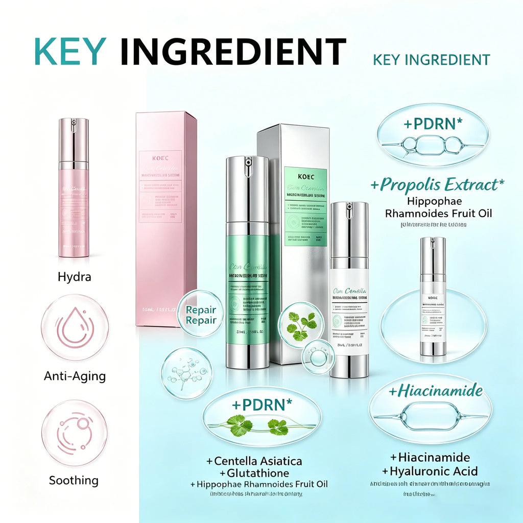 Spicule Microcrystal Serum, Pore Exfoliation,Centella Asiatica Propolis Aloe Extract Moisturizing Korean Glass Skin Care