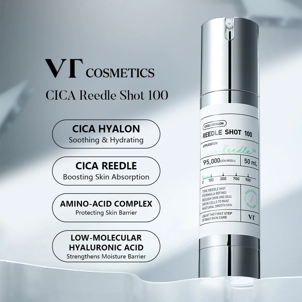 VT CICA Reedle Shot – Centella Asiatica Essence for Deep Hydration & Skin Recovery