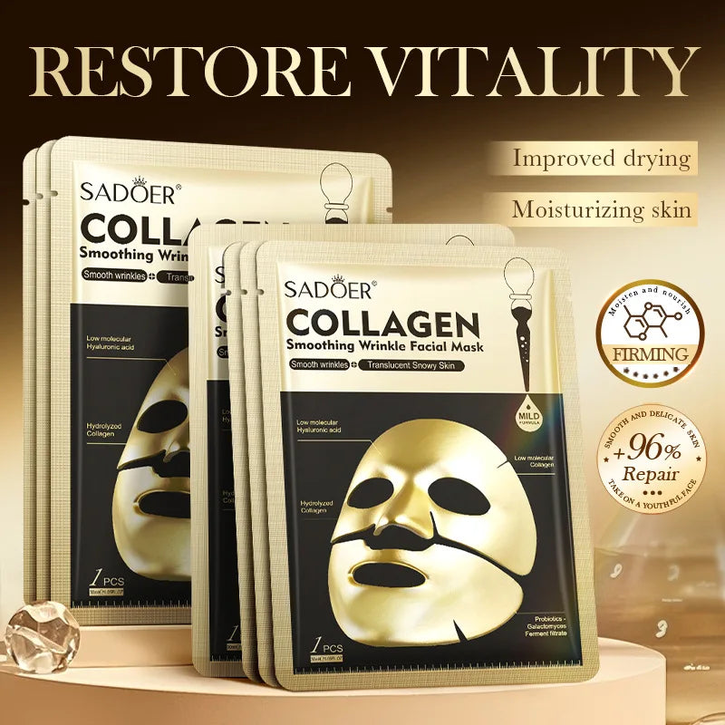 SADOER Golden Collagen Facial Masks