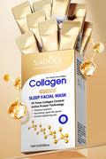 Deep hydration for soft, supple skin SADOER Collagen Sleeping Facial Masks.