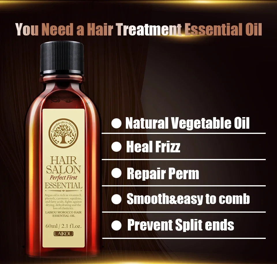 LAIKOU Argan Hair Oil – Anti‑Frizz & Deep Repair.