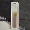 5Pcs Slim Nail Art Brushes – Acrylic Flower Painting & Line Drawing Kit
