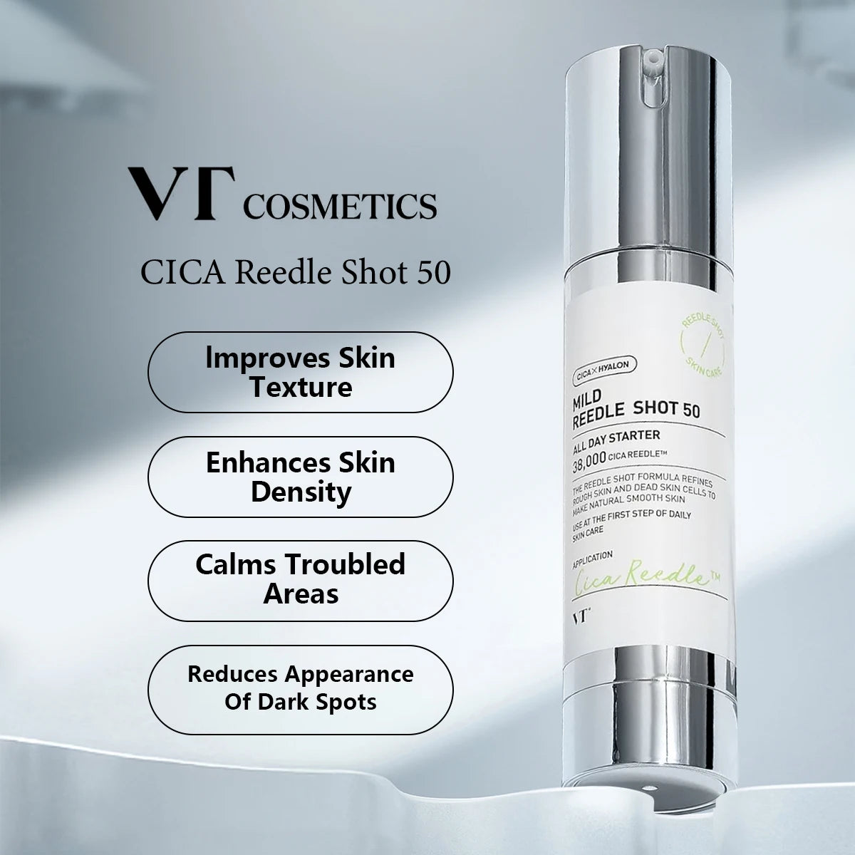 VT CICA Reedle Shot – Centella Asiatica Essence for Deep Hydration & Skin Recovery