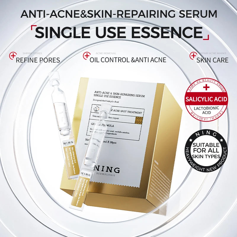 Face Ampoule Essence – Niacinamide, Salicylic Acid + Peptides for Even-Looking Tone, Smooth-Looking Lines & Blemish Comfort