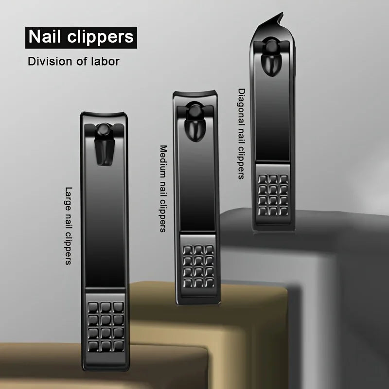 Stainless Steel Manicure Pedicure Set Nail Clippers Ear Spoon Cutters Scissors Household Beauty Grooming Tools