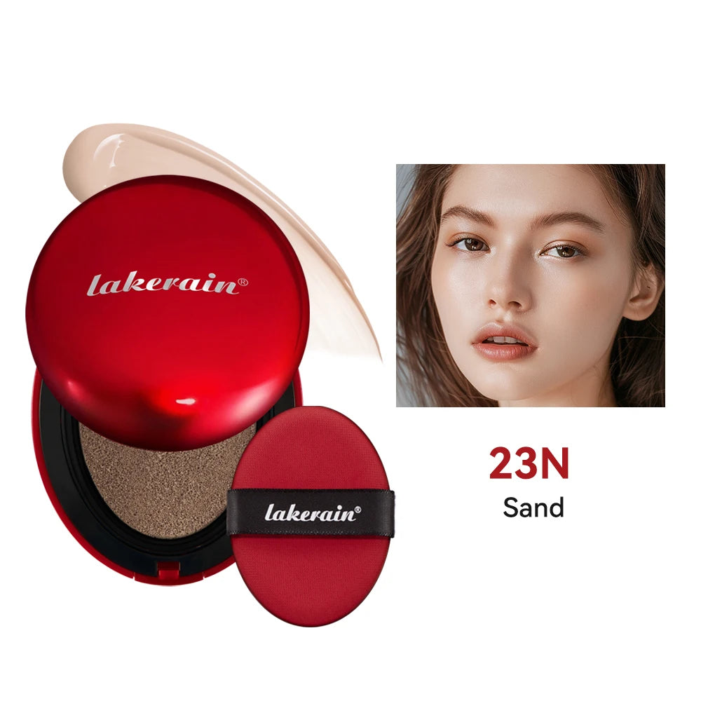 Lakerain Cushion Foundation Sunscreen Waterproof Long-lasting Brighten Foundation Cream Women Base Makeup Face Korean Cosmetics