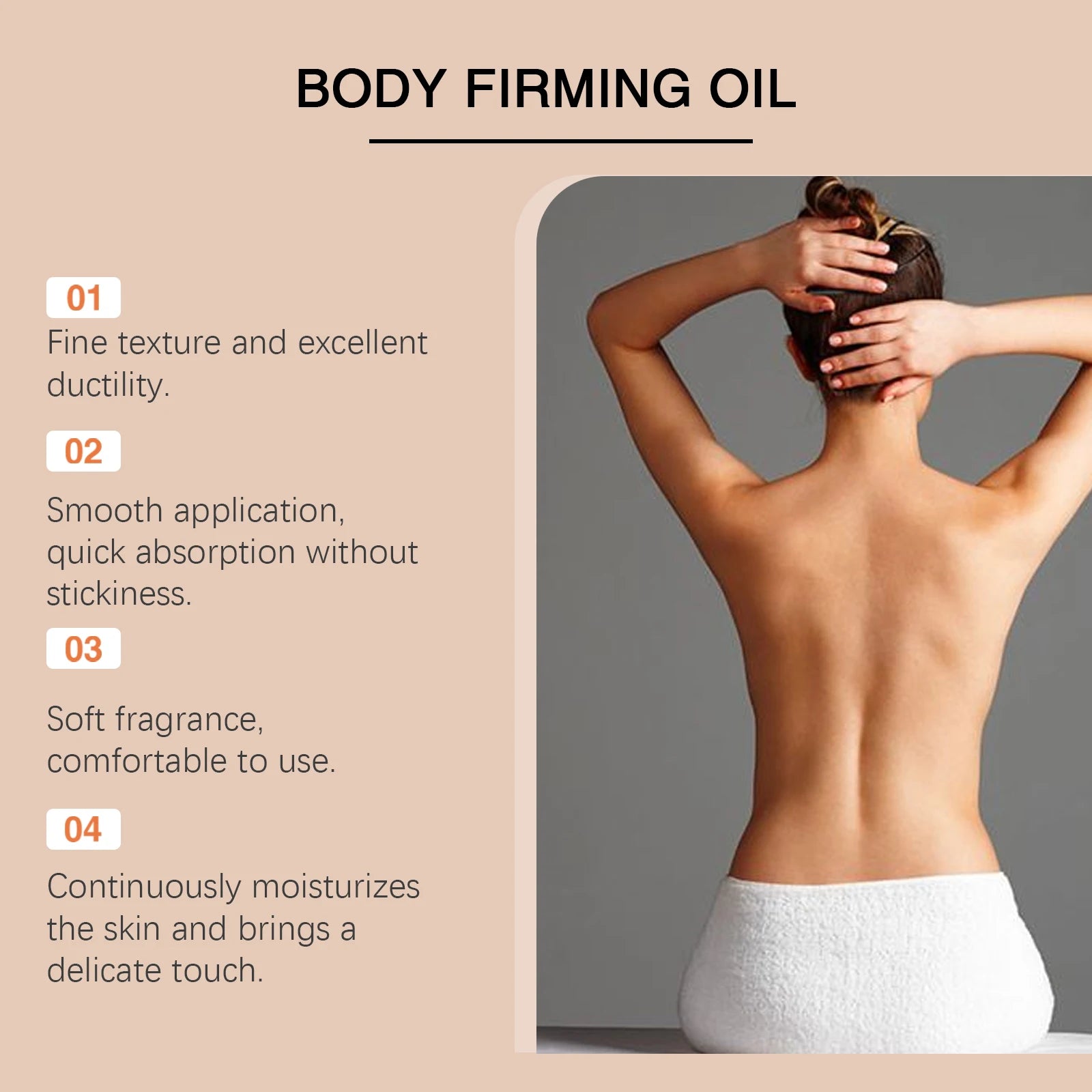 Moisturizing Anti Cellulite  Firming Body Oil Sagging Skin Tightening Anti-Aging for Body Refreshing Hydrate Firming Body Oil