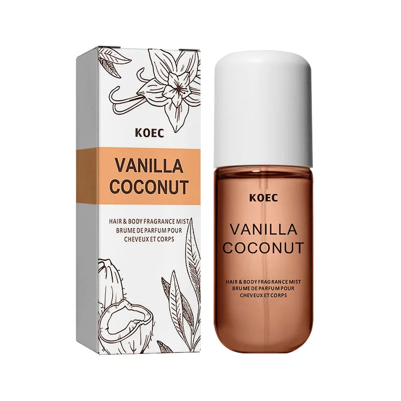 KOEC Vanilla Coconut Spray Perfume Refreshing Moisturizing Premium Dragon Fruit Floral Women's Perfume Triple Fragrance 50ml