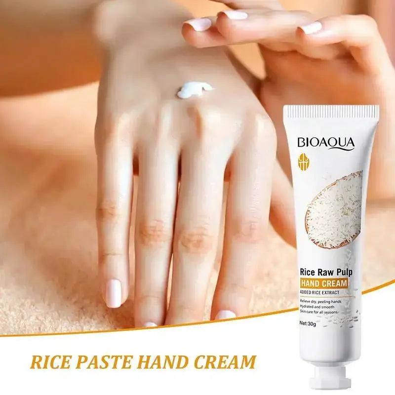 BIOAQUA White Rice Hand Cream – Deep Moisture, Whitening & Anti‑Aging Care