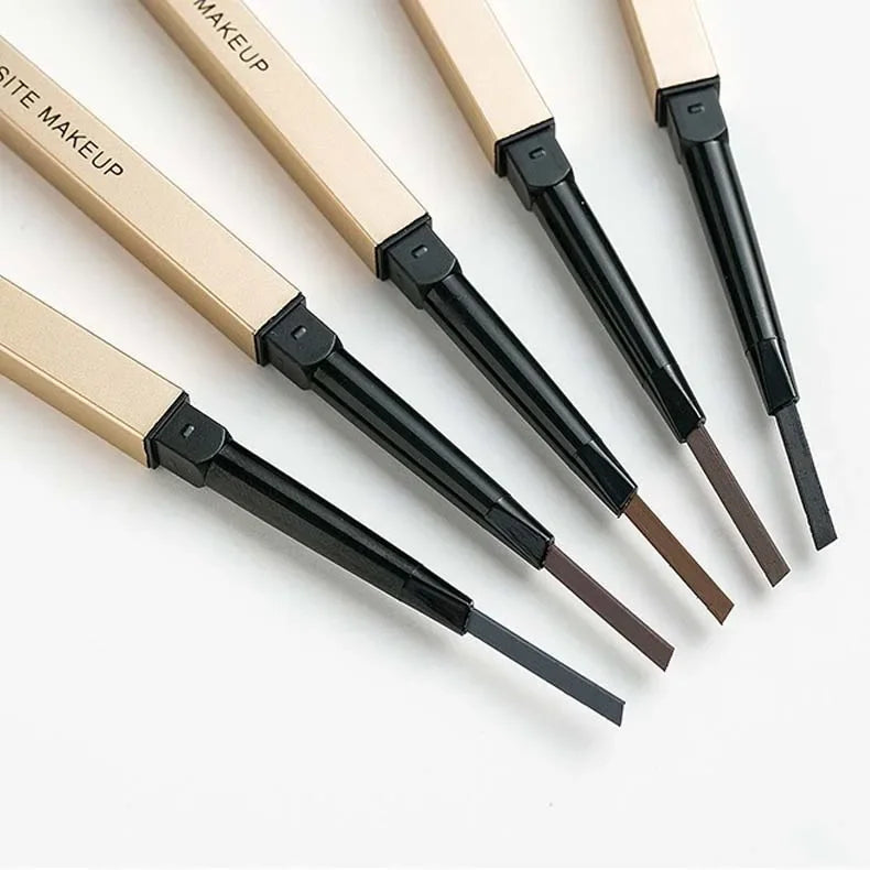 Double‑Head Brow Pencil & Brush – Long‑Wear, Smudge‑Proof Eyebrow Pen for Defined Brows