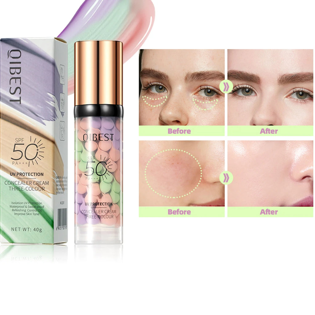 QIBEST Brightening Pre‑Makeup Base – Even Tone Primer