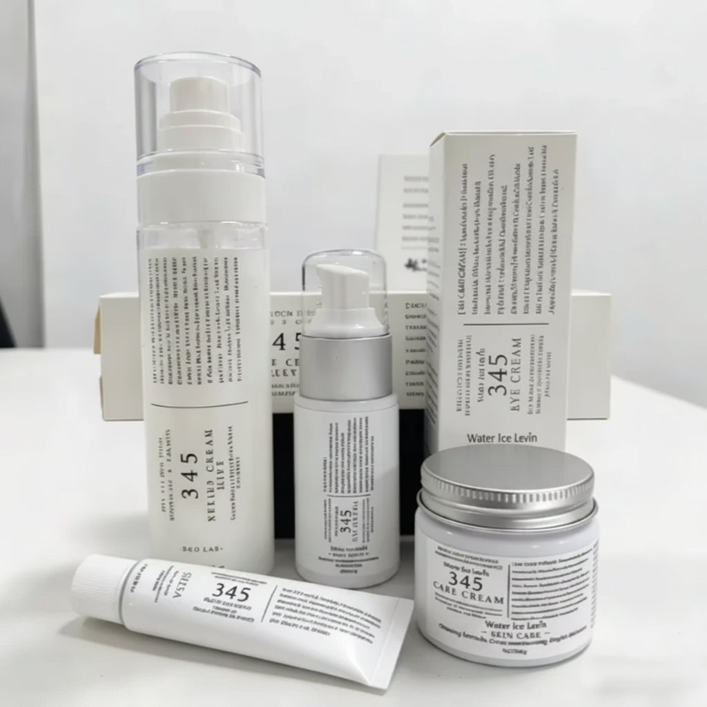 345 Series Skincare Set – Eye Cream, Serum & Face Cream for Lifting, Hydration & Dark Circle Repair