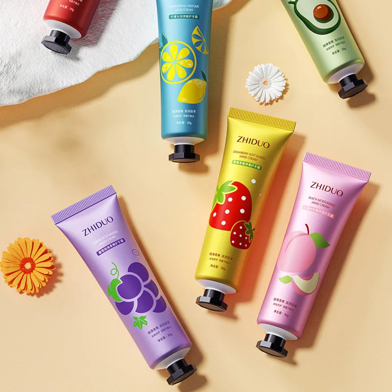 Fruity & Flowery Hand Cream Set – 10pcs Deep Moisturizing, Nourishing & Anti‑Aging Care Kit